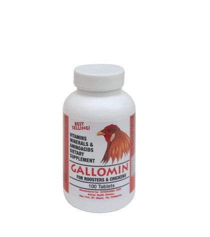 INTERFARMA Gallomin 100 Tablets Rooster Medicina Gallos Finos