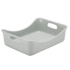 Rachael Ray Solid Glaze Ceramics Bakeware / Lasagna Pan / Baker, Rectangle - 9 Inch x 12 Inch, Light Sea Salt Gray