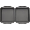 Wilton Perfect Results Premium Non-Stick 8-Inch Square Cake Pans, Set of 2, Steel Bakeware Set