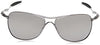 Oakley Men's OO4060 Crosshair Aviator Sunglasses, Lead/Prizm Black Polarized, 61 mm