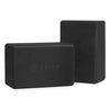 Gaiam Essentials Yoga Block (Set Of 2) - Supportive Foam Blocks - Soft Non-Slip Surface for Yoga, Pilates, Meditation - Easy-Grip Beveled Edges - Helps with Alignment and Motion - Black