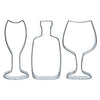 Bakerpan Stainless Steel Wine Glass Cookie Cutter, Wine Bottle Cutter, Wine Cookie Cutter Set
