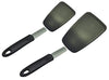 Unicook 2 Pack Flexible Silicone Spatula, Turner, 600F Heat Resistant, Ideal for Flipping Eggs, Burgers, Crepes and More, Black