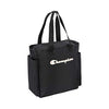 Champion unisex adult Billboard Gym Tote Bags, Black/Reflective Silver, One Size US