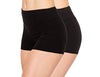 ALWAYS Women's Soft Yoga Shorts -High Waisted Spandex Slip Shorts 2 Pack Petite Black X-Small