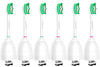 Aoremon Replacement Toothbrush Heads for Philips Sonicare E-Series Essence HX7022/66 and other Screw-on Electric Toothbrush Model, 6 Pack