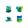 PIXIO Amphibio - 60 Magnetic Blocks - Small Magnet Blocks - Magnets for Kids & Adults - Magnet Toys - Magnet Tiles Alternative for Kids 8-12 Years