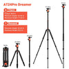 GEEKOTO 77 Tripod, Camera Tripod for DSLR, Compact Aluminum Tripod with 360 Degree Ball Head and 8kgs Load for Travel and Work