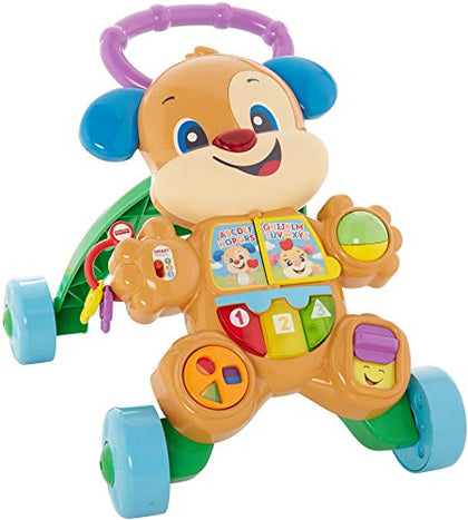 Fisher-Price Laugh & Learn Baby & Toddler Toy Smart Stages Learn With Puppy Walker, Educational Music Lights And Activities