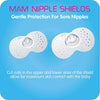 MAM Breastfeeding Nipple Shields with Sterilizing Storage Case, Nipple Shields for Nursing Newborn, Size 1 Small 17mm, 2-Count, Clear