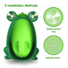 AOMOMO Frog Potty Training Urinal for Boys Toilet with Funny Aiming Target Green