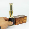 Miniature Beautiful Handcrafted Handheld Brass Telescope with Rosewood Box - Pirate Navigation Gifts - Nagina International (6 Inches, Polished Brass)