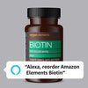 Amazon Elements Vegan Biotin 5000 mcg - Hair, Skin, Nails, 130 Capsules (4 month supply) (Packaging may vary)