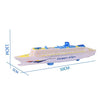 Wenini XAPUNK Colorful Ocean Liner Cruise Ship Boat Electric Flashing LED Light Sound,50x13x5 cm/19.7x5.1x2 in, Cannot Placed in Water, Cannot Float on Water