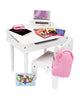 Playtime by Eimmie 18 Inch Doll Furniture ((Desk & Chair with Classroom Accessories)