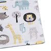 BORITAR Baby Blanket for Boys Soft Minky with Double Layer Dotted Backing, Cute Animals Printed 30 x 40 Inch Receiving Blanket