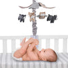 Lambs & Ivy Woodland Forest Gray/Tan Musical Baby Crib Mobile Soother Toy