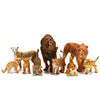 Safari Animals Figures Toys 20 Piece, Realistic Plastic Animals Figurines, African Zoo Wild Jungle Animals Playset with Elephant, Giraffe, Lion, Tiger for Kids Party Supplies Cake Topper