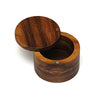 Lipper International Acacia Wood Salt or Spice Box with Swivel Cover, 3-1/2