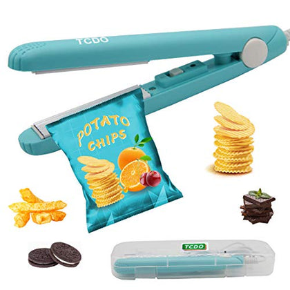 Chip Bag Sealer Handheld Bag Sealer Heat Seal Food Saver Bags Mini Kitchen Gadgets,Handheld Food Sealer Heat Sealer with 45