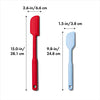 OXO Good Grips 2 Piece Silicone Spatula Set, red/seltzer