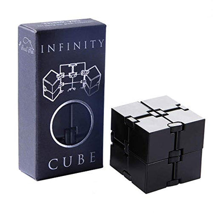 Infinity Cube Sensory Fidget Toy, EDC Fidgeting Game for Kids and Adults, Cool Mini Gadget Best for Stress and Anxiety Relief and Kill Time, Unique Idea That is Light on The Fingers and Hands