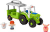 Fisher-Price Little People Toddler Musical Toy Caring For Animals Tractor Farm Vehicle & 3 Figures For Ages 1+ Years