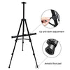 Artist Easel Stand, RRFTOK Metal Tripod Adjustable Easel for Painting Canvases Height from 21