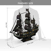 3D Puzzles for Adults - Led Pirate Ship Queen Anne's Revenge - Large 27'' Sailboat Hard Puzzles - Desk Decor House Warming Gifts New Home - Christmas/Anniversary/Wedding/Unique Gifts 2023