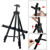 Artist Easel Stand, RRFTOK Metal Tripod Adjustable Easel for Painting Canvases Height from 21