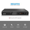 MEGATEK Region-Free DVD Player for TV with HDMI, CD Player for Home, Plays All Regions and Formats, USB Port, Durable Metal Casing, Remote, HDMI and RCA Cables Included