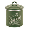 Ayesha Curry Enamel on Steel Bacon Grease Can / Bacon Grease Container - 4 Inch, Green