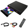 Compact DVD Player for TV, HDMI DVD Player for Smart TV Support 1080P Full HD,Multi-Region, MP3, DVD CD Players for Home, with HDMI/AV/USB/MIC, (not Blu-ray DVD Player)