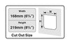 Cat Mate Electromagnetic Cat Flap, White