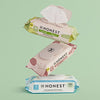 The Honest Company Nourish + Cleanse Benefit Wipes | Cleansing Multi-Tasking Wipes | 99% Water, Plant-Based, Hypoallergenic | Sweet Almond, 60 Count