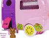 Barbie Club Chelsea Toy Car & Camper Playset, Blonde Chelsea Small Doll, Puppy & 10+ Accessories, Unhitch & Open for Campsite