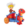 Dino Ranch Vehicle - Features Pull Back 5 Dino Blitz Chariot & 3 Dino Rancher Jon - Three Styles to Collect - Toys for Kids Featuring Your Favorite Pre-Westoric Ranchers