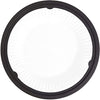 Juvale Set of 20 Reusable Plastic Paper Plate Holders, Snap-In Grooves for 9-Inch Plates, Picnic, Party, BBQ (Black, 10 In)