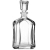 Paksh Capitol Glass Decanter with Airtight Geometric Stopper - Whiskey Decanter for Wine, Bourbon, Brandy, Liquor, Juice, Water, Mouthwash. Italian Glass | 23.75 oz