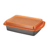 Rachael Ray Bakeware, Nonstick Baking / Cake Pan With Lid and Grips, Rectangle - 9 Inch x 13 Inch, Gray