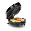 Holstein Housewares - Non-Stick Omelet & Frittata Maker, Stainless Steel - Makes 2 Individual Portions Quick & Easy (2 Section, Black)