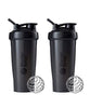 BlenderBottle Classic Shaker Bottle Perfect for Protein Shakes and Pre Workout, 28-Ounce (2 Pack), All Black