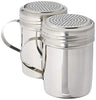 Great Credentials Stainless Steel Versatile Dredge Shaker, Salt, Sugar, Shakers 10 Oz. Each Set of 2