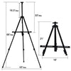 Portable Artist Easel Stand - Adjustable Height Painting Easel with Bag - Table Top Art Drawing Easels for Painting Canvas, Wedding Signs & Tabletop Easels for Display - Metal Tripod - 21x66 inches