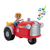 Cocomelon Official Musical Tractor w/Sounds & Exclusive 3-inch Farm JJ Toy, Play a Clip of Old Macdonald Song Plus More Sounds and Phrases