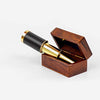 Miniature Beautiful Handcrafted Handheld Brass Telescope with Rosewood Box - Pirate Navigation Gifts - Nagina International (6 Inches, Polished Brass)