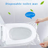 EGV-50 Pieces Disposable Plastic Toilet Seat Cover Waterproof, WC Cushion Toilet Cushion for Baby Pregnant Mom, Independent Packaging Suitable for Travel