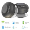 SoundBot SB510 HD Water Resistant Bluetooth Shower Speaker, Handsfree Portable Speakerphone with Built-in Mic, 6hrs of Playtime, Control Buttons and Dedicated Suction Cup for Showers (Black)