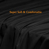 SONORO KATE Bed Sheet Set Super Soft Microfiber 1800 Thread Count Luxury Egyptian Sheets Fit 18-24 Inch Deep Pocket Mattress Wrinkle-4 Piece (Black, Twin)