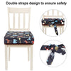 Toddler Booster Seat for Dining Table, Double Straps Washable Portable Booster Seat Dining Table, Increasing Cushion for Baby Kids (Black)